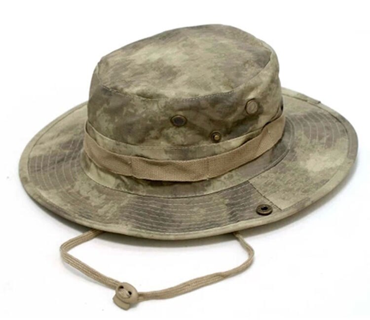 Outdoor Hiking Travel Boonie Cap Hunting Tactical Airsoft Military Camouflage Hat Camping Sun Cap Bucket Style Fisherman Hats