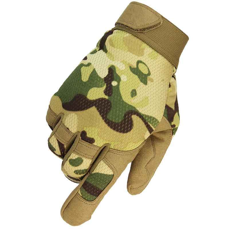 Multicam Outdoor Tactical Gloves Army Military Bicycle Airsoft Hiking Climbing Shooting Paintball Camo Sport Full Finger Glove