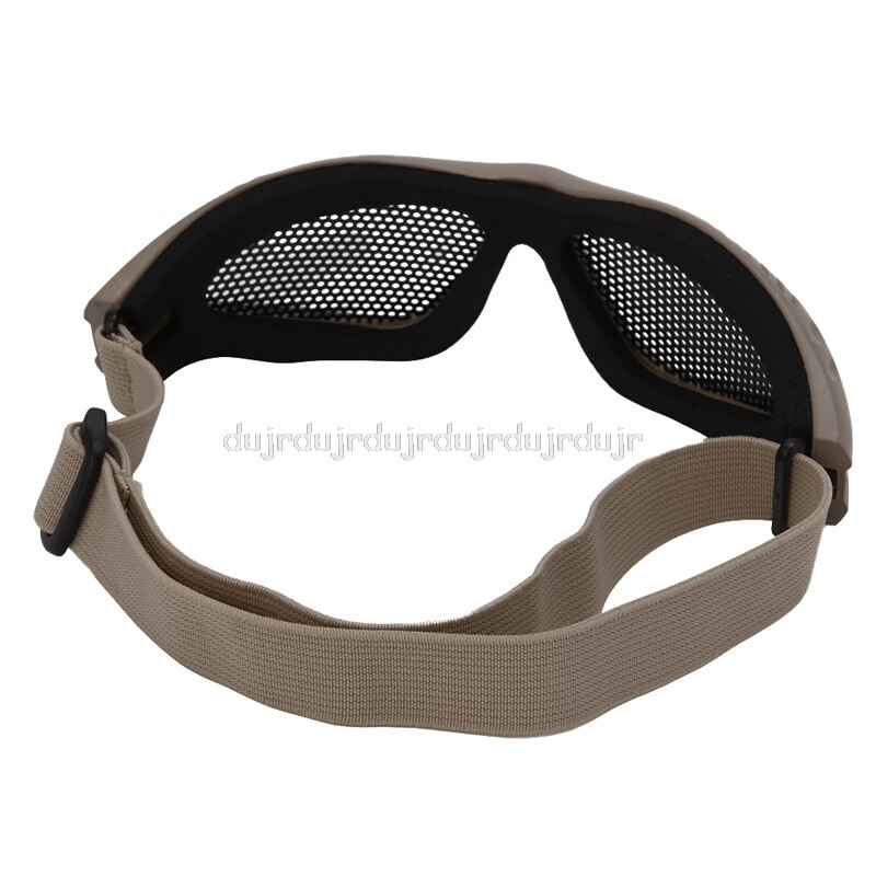 Outdoor Eye Protective Comfortable Airsoft Safety Tactical Glasses Goggles Anti Fog With Metal Mesh 3 Colors N06 dropship