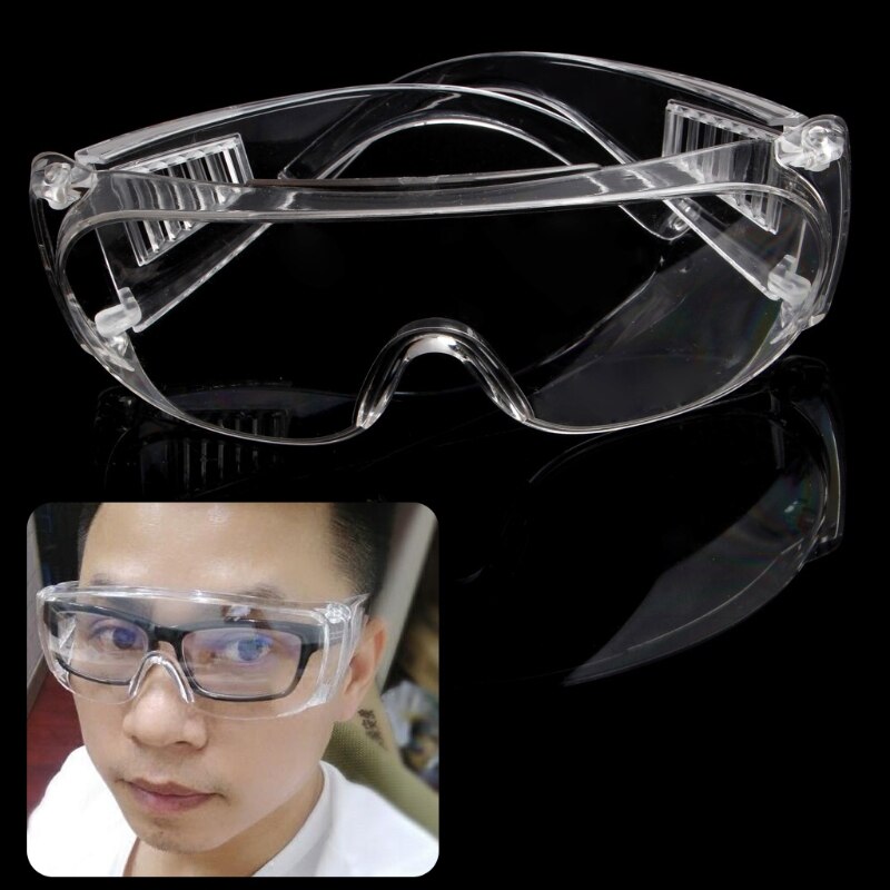New Clear Vented Safety Goggles Eye Protection Protective Lab Anti Fog Glasses