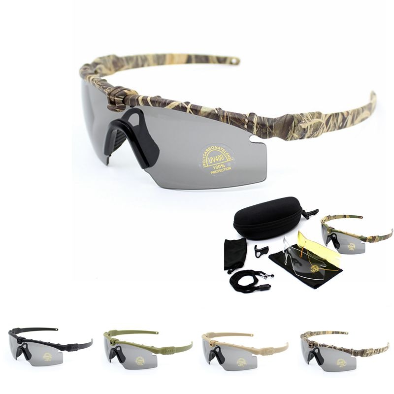 UV400 Protection Military Sunglasses Shooting Hunting Camping Outdoor Sunglasses Tactical Glasses Outdoor Sport Goggles Glasses