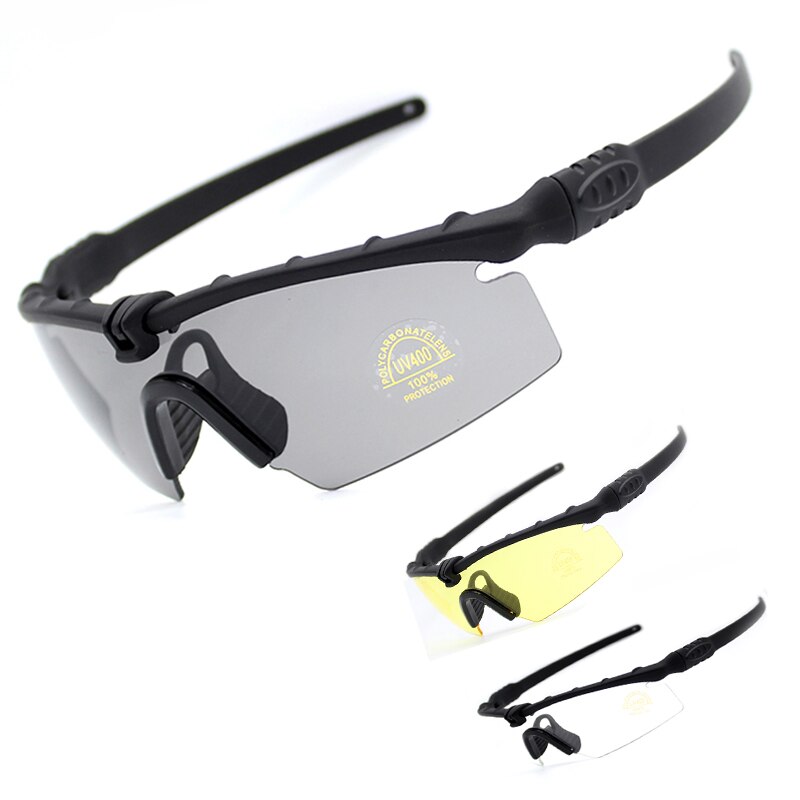 Tactical Polarized Glasses Sport Shooting Glasses UV400 Protection Sunglasses Military Army Goggles 4 Lens Camping Glasses