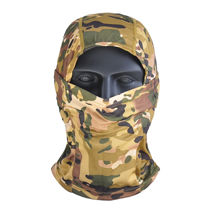 Outdoor Active Camouflage Balaclava Full Face Mask for CS Wargame Cycling Hunting Army  Helmet Liner Tactical Airsoft Cap Scarf