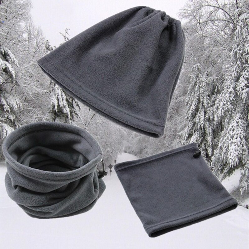 Winter Thermal Warm Scarf for Camping Hiking Headwear Beanie Hat Cap Polar Fleece Neck Tube Ear Warmer Gaiter Face Mask Headband