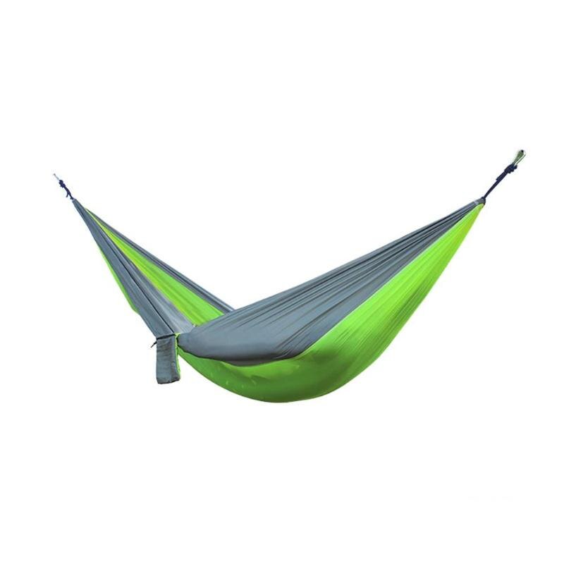 Nylon Double Person Hammock Adult Camping Outdoor Backpacking Travel Survival Garden Swing Hunting Sleeping Bed Portable Hammock