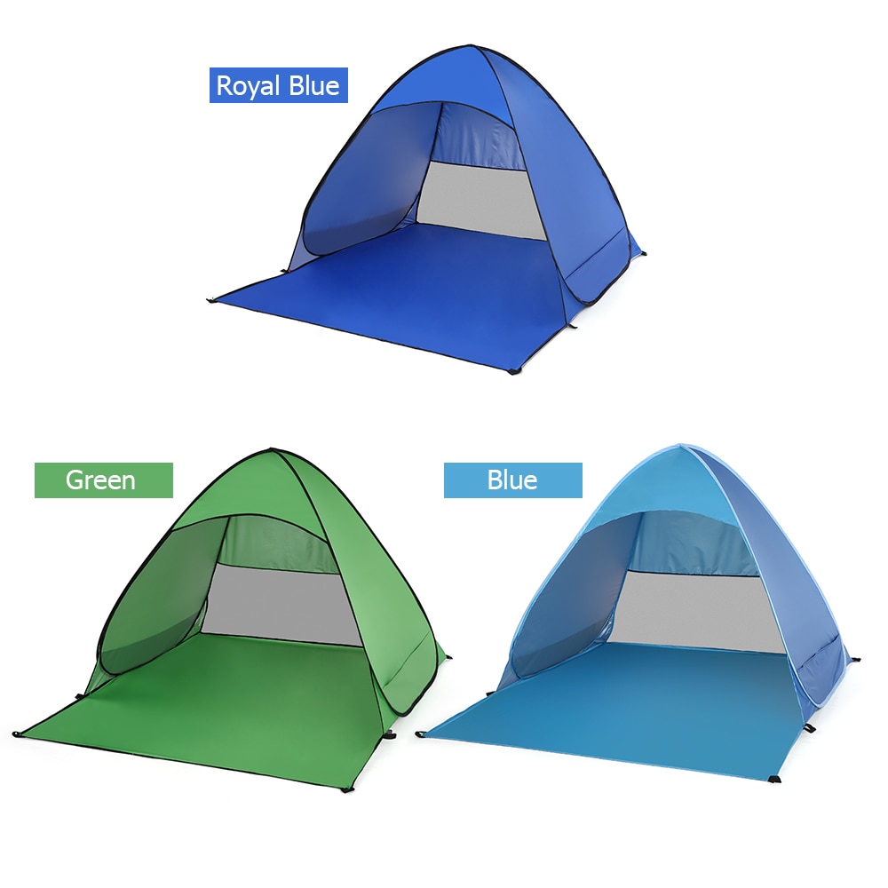 Automatic Instant Pop Up Beach Tent Lightweight Outdoor UV Protection Camping Fishing Tent Cabana Sun Shelter