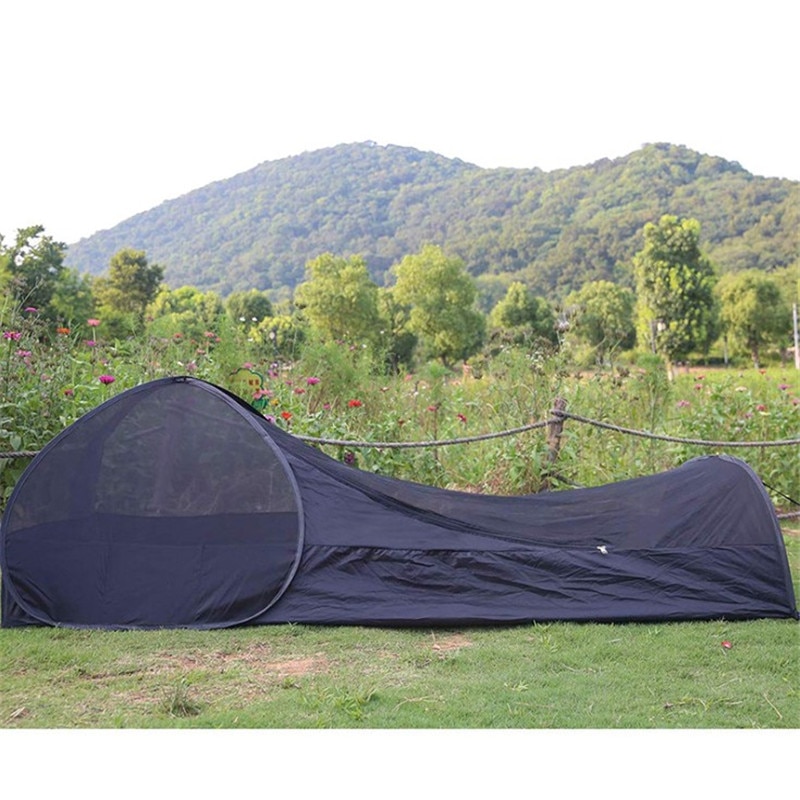 Ultra-light automatic pop-up camping tent. Anti-mosquito awning. Outdoor rest tent. Beach leisure net