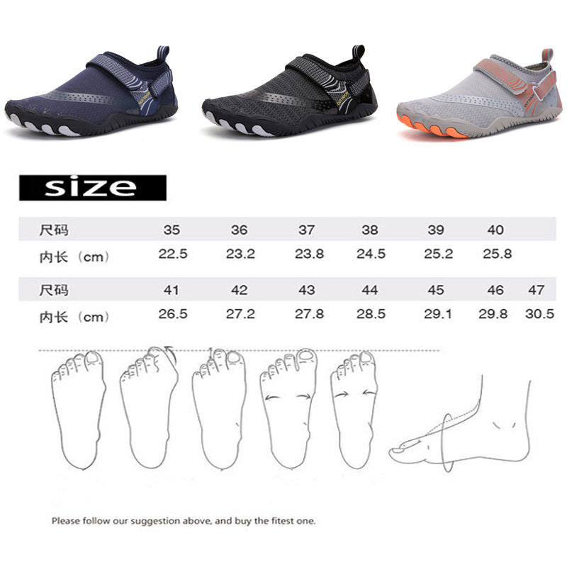 Outdoor Beach Water Shoes Men&Women Aqua Shoes Quick-dry Lightweight Breathable Rubber  Outdoor Professional Water Sports Sneake