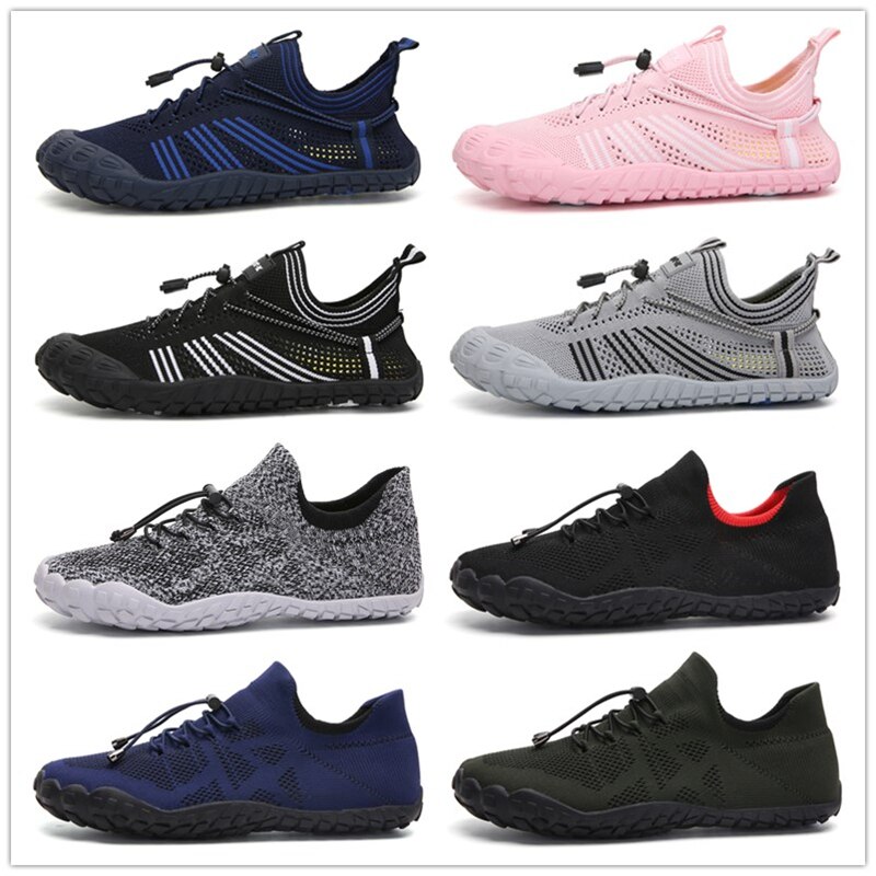 Aqua Shoes Men Barefoot Five Fingers Sock Water Swimming Shoes Breathable Hiking Wading Shoes Beach Outdoor Upstream Sneakers