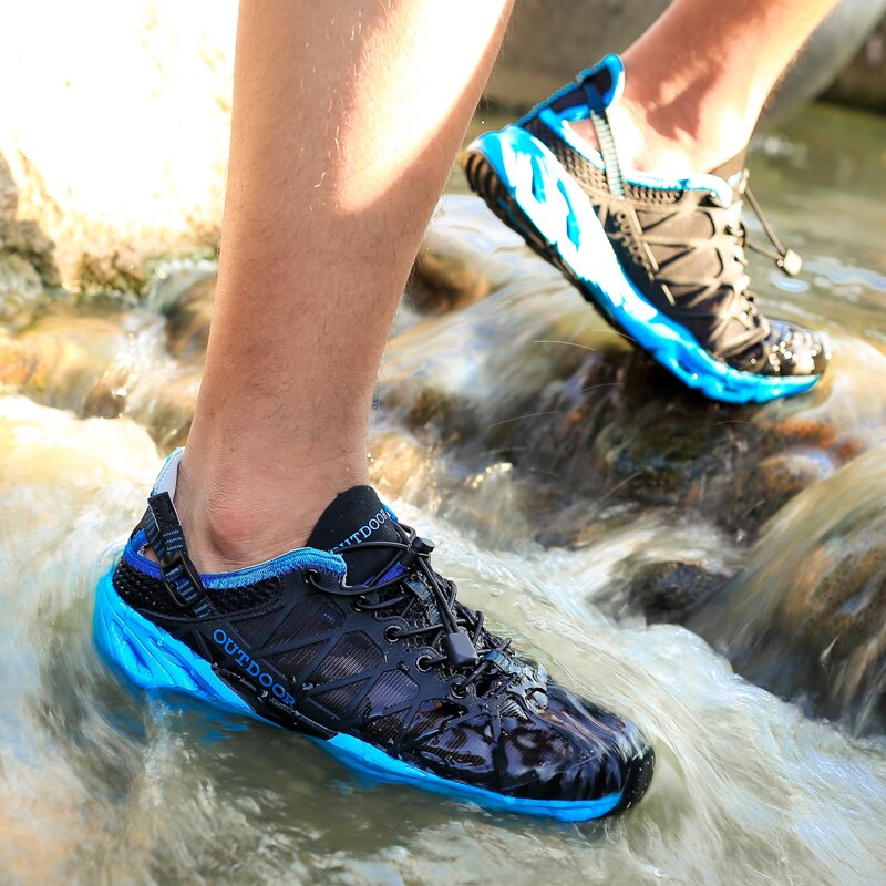 Men Aqua Shoes Quick Dry Women Outdoor Water Shoes Non-Slip Wear-Resistant Climbing Sport Shoes Male Upstream Sneakers