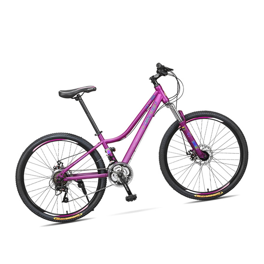 Mountain bike speed-changing women's double shock absorption off-road bicycle 24-speed 26-inch