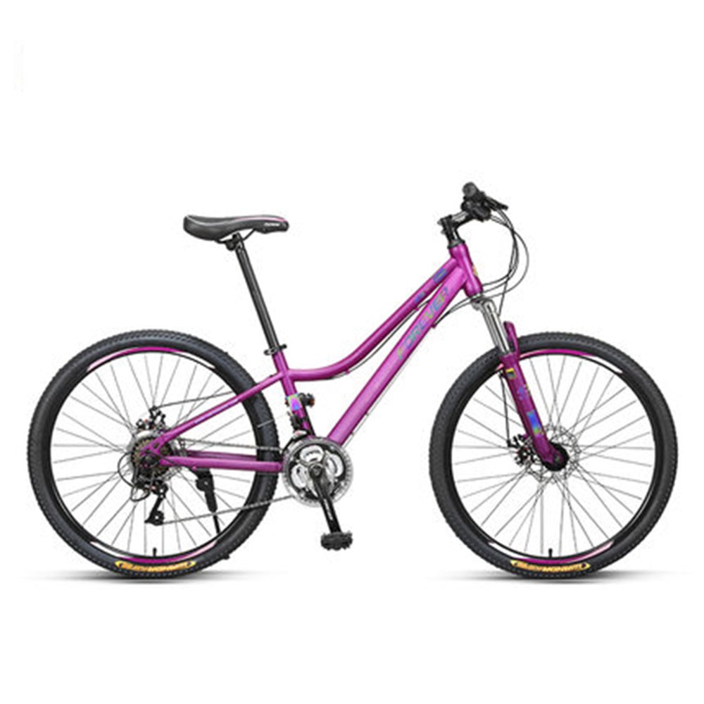 Mountain bike speed-changing women's double shock absorption off-road bicycle 24-speed 26-inch