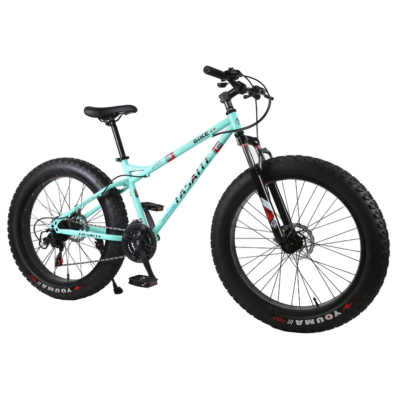 New mountain bike 4.0 fat tire mountain bicycle 24/26 inch high carbon Steel beach bicycle snow bike