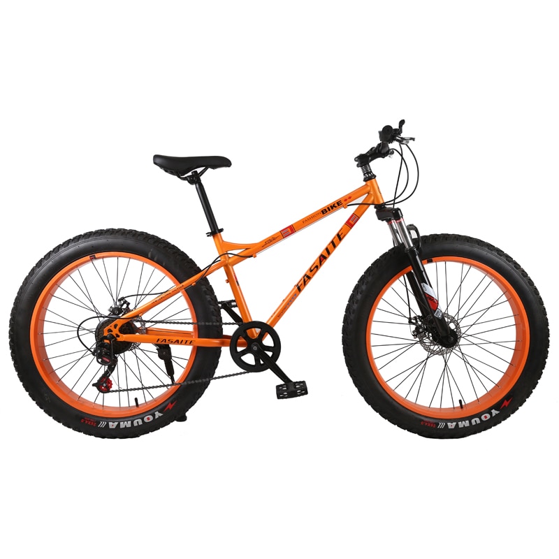 New mountain bike 4.0 fat tire mountain bicycle 24/26 inch high carbon Steel beach bicycle snow bike