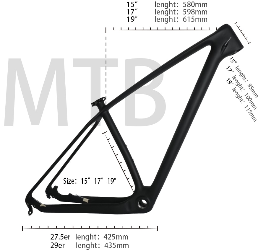 Carbon mtb Mountain Bikes Frame 29er T1000 UD Cheap China Carbon Bike Bicycle Frame mtb 29er 27.5er 15 17 19 Bike Carbon Frame