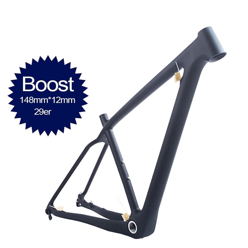 2020 NEW 29er Full Carbon BOOST frame 148*12mm MTB carbon bicycle frame Mountain Bike Frame used for racing bike cycling Parts