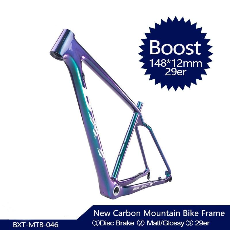 2020 NEW 29er Full Carbon BOOST frame 148*12mm MTB carbon bicycle frame Mountain Bike Frame used for racing bike cycling Parts