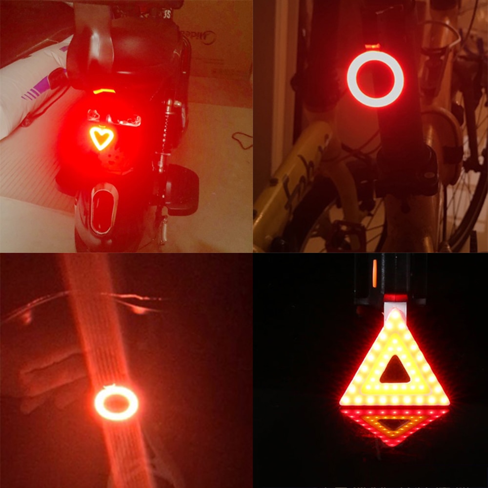 Zacro Multi Lighting Modes Bicycle Light USB Charge Led Bike Light Flash Tail Rear Bicycle Lights for Mountains Bike Seatpost