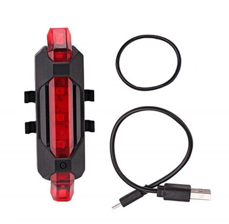 Bike Light Waterproof Rear Tail Light LED USB Rechargeable Mountain Bike Cycling Light Taillamp Safety Warning Light