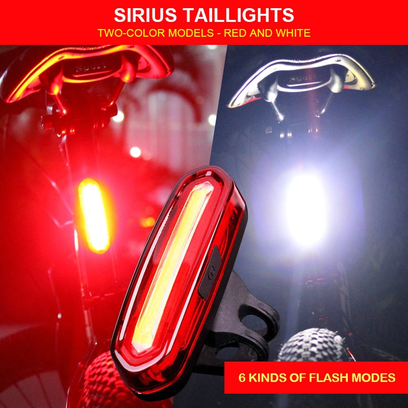 WHEEL UP Bike Taillight Waterproof Riding Rear light Led Usb Chargeable Mountain Bike Cycling Light Tail-lamp Bicycle Light