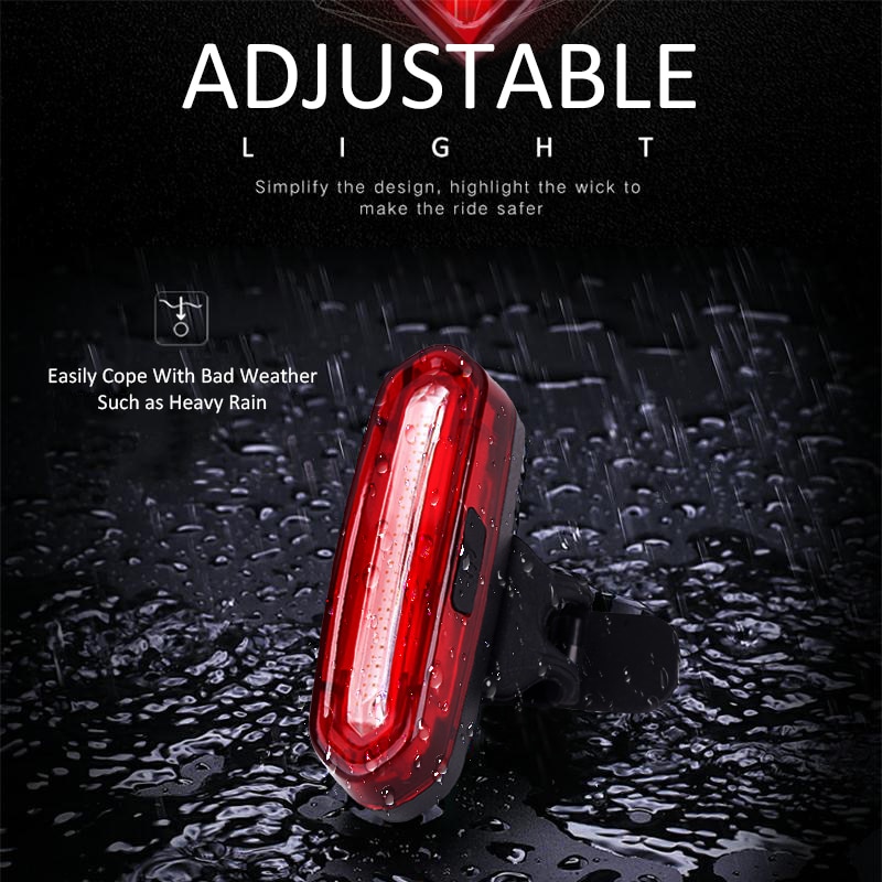 WHEEL UP Bike Taillight Waterproof Riding Rear light Led Usb Chargeable Mountain Bike Cycling Light Tail-lamp Bicycle Light