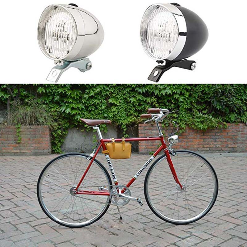 Retro 3 LED MTB Bicycle Light Waterproof Bike Head Light Front Lamp Road Flashlight Bracket Mountain Cycling Accessories