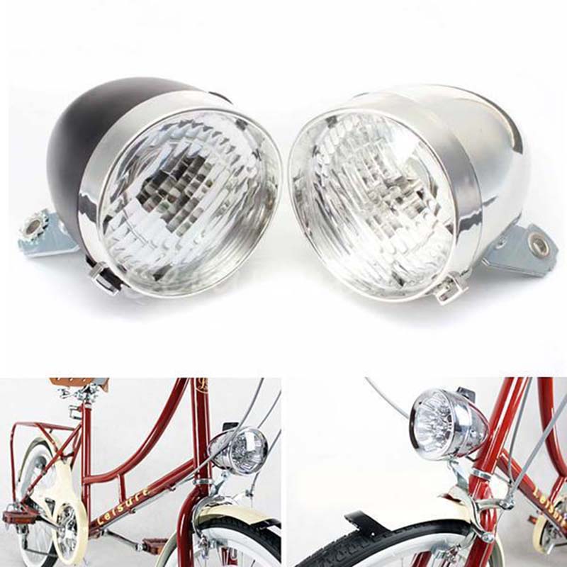 Retro 3 LED MTB Bicycle Light Waterproof Bike Head Light Front Lamp Road Flashlight Bracket Mountain Cycling Accessories