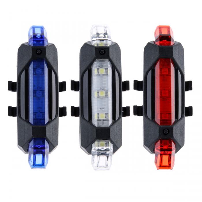 Bicycle Taillight Rechargeable Rear Light Bicycle LED USB Tail Safety Warning Bicycle Light Waterproof Light For Cycling Bicycle