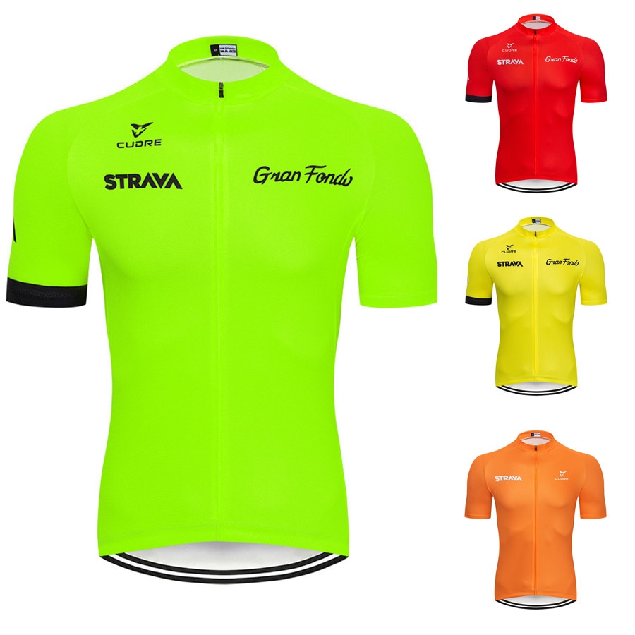 Shirts  Mens Strava Gran Fondo Short Sleeve Large Cycling Jersey