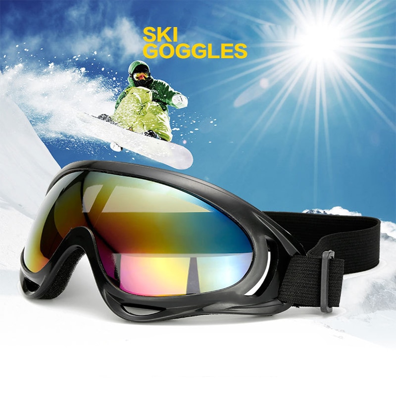 1pcs Winter Windproof Skiing Glasses Goggles Outdoor Sports cs Glasses Ski Goggles UV400 Dustproof Moto Cycling Sunglasses