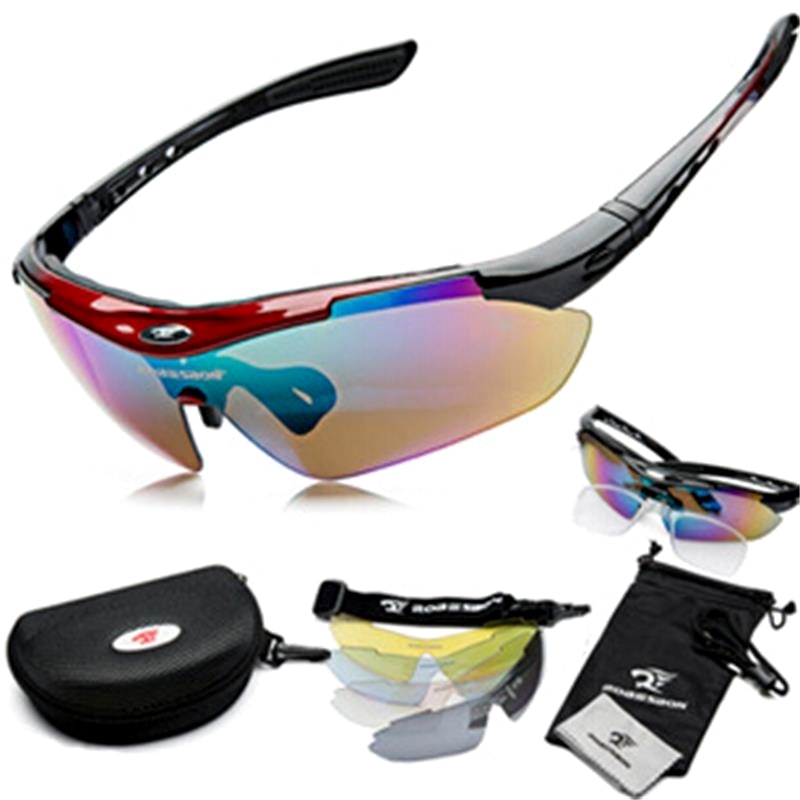 Dropshopping Cycling Polarized Eyewear Glasses Bicycle Sunglasses MTB Road Bike Men Women 5 Lenses Glasses Cycling Equipment