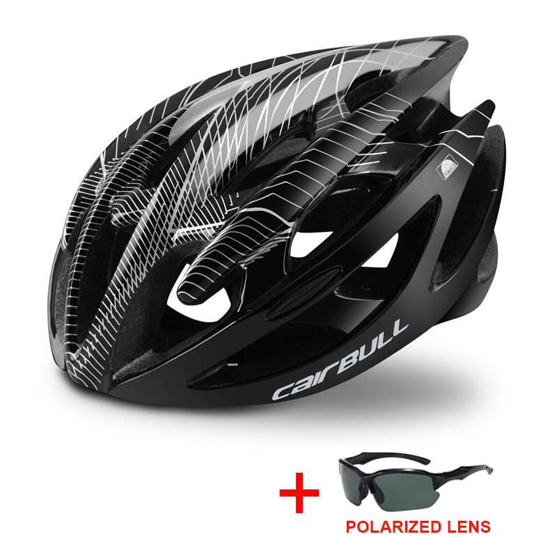 Professional Road Mountain Bike Helmet with Glasses Ultralight DH MTB All-terrain Bicycle Helmet Sports Riding Cycling Helmet