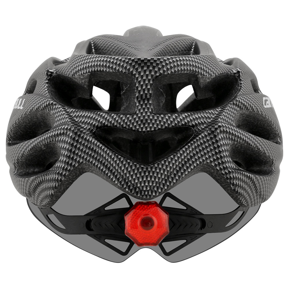 Cairbull Ultralight Cycling Helmet With Removable Visor Goggles Bike Taillight Intergrally-molded Mountain Road MTB Helmets 230g