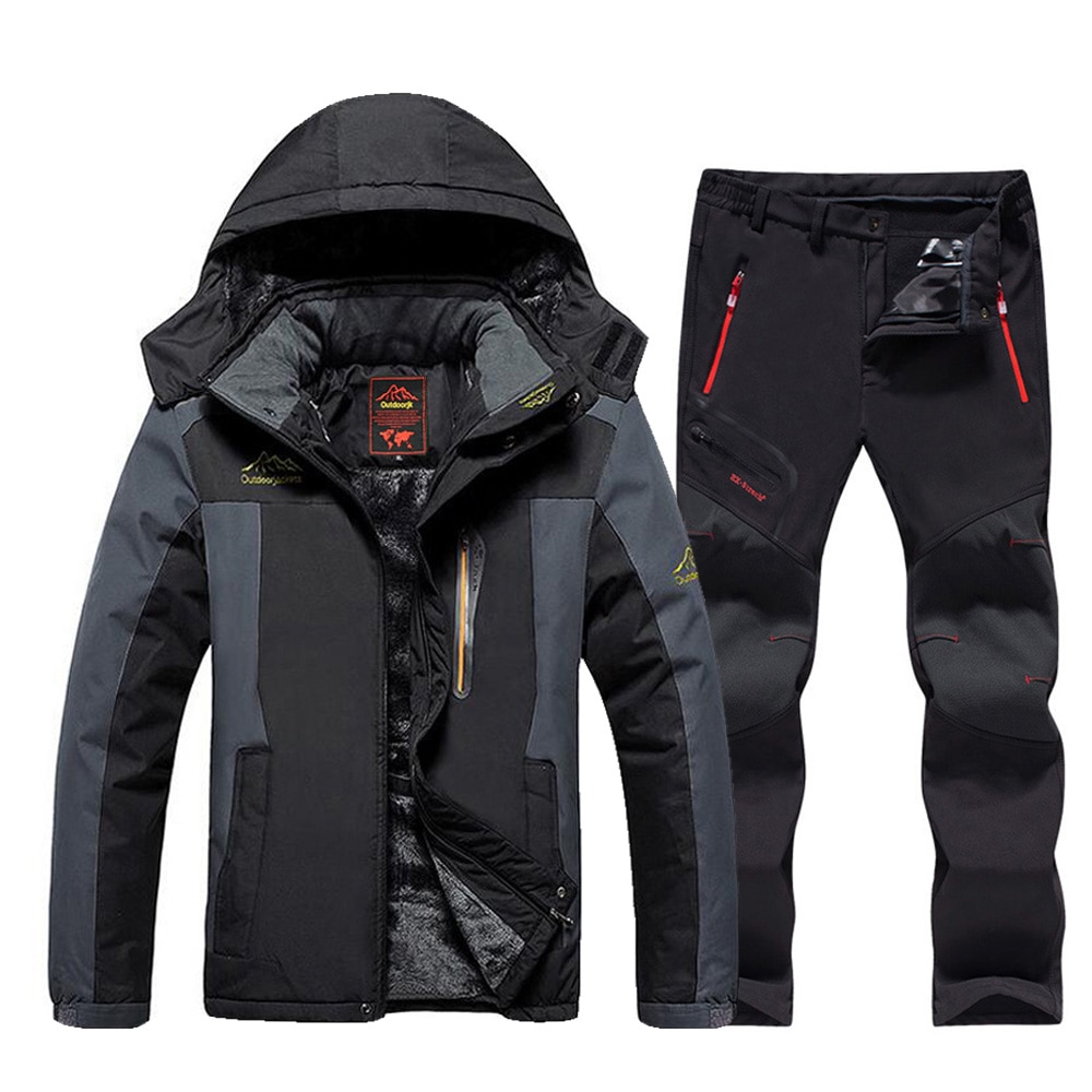 2020 New Men's Ski Suit Brands Windproof Waterproof Thicken Warm Snow Coat Winter Skiing And Snowboarding Jacket and Pants Set