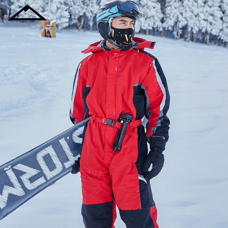 2020 Hoodie Men Snow Jumpsuit Sport Winter Man Skiing Overalls Fleece Women Snowboarding Clothes Warm Waterproof Male Snowsuits
