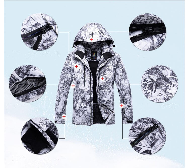 New Mens Ski Suit Super Warm Waterproof Windproof Snowboard Jacket Winter Snow Pants Suits Male Skiing Snowboarding Sets