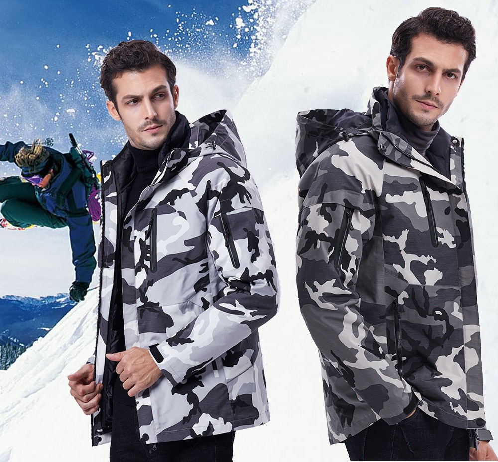 2020 New Winter Ski Suit For Men Set Windproof Waterproof Warm Skiing Snowboarding Suits Set Male Outdoor Hot Ski Jacket + Pants