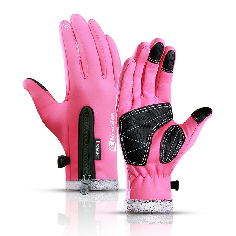 Winter Men Women Thermal Ski Skiing Gloves Thermal Fleece Waterproof Snowboard Gloves Touch Screen Snow Motorcycle Warm Mittens