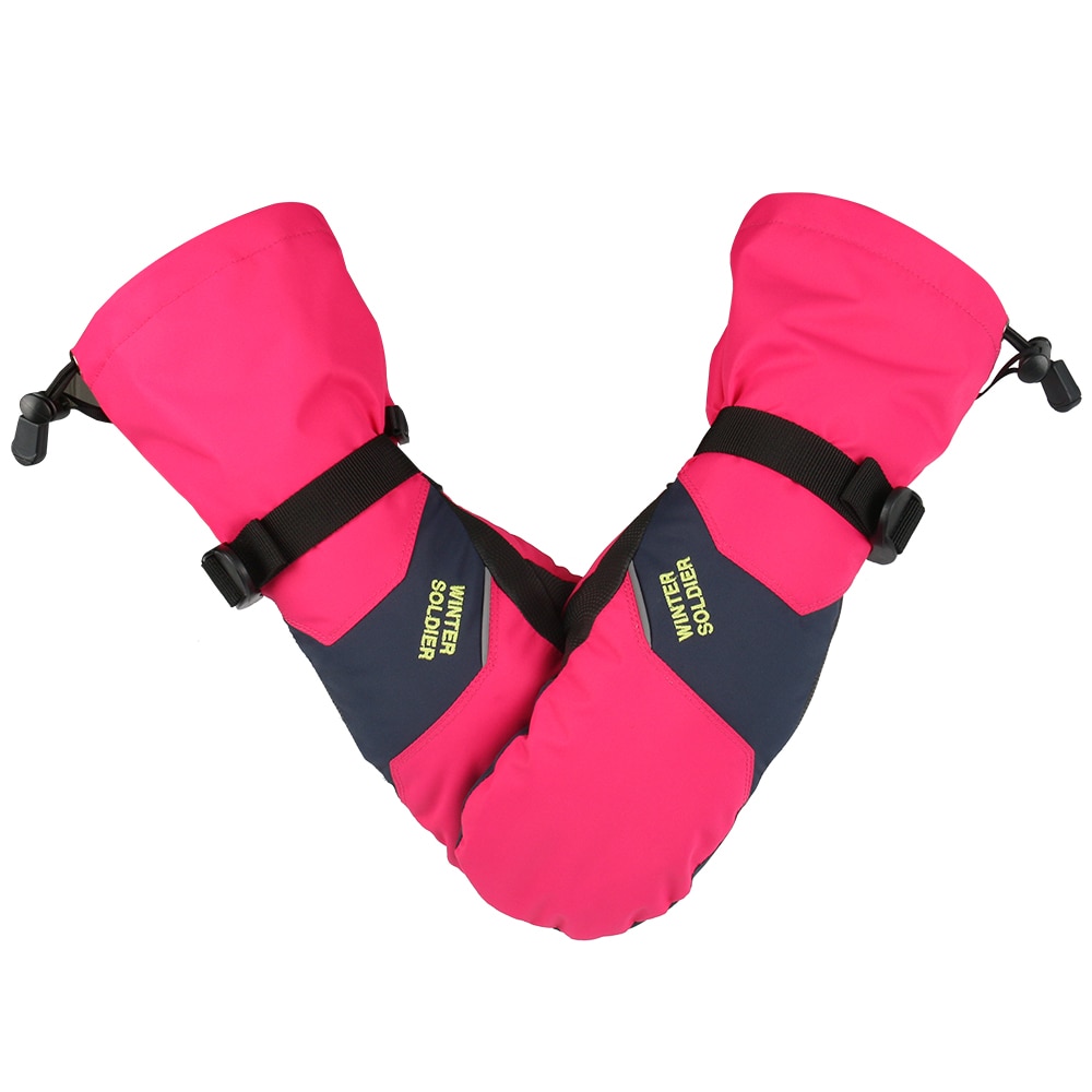 ZOEKIM Kids Waterproof Ski Mittens – Winter Snow Gloves For Toddlers & Children – Warm, Windproof, Anti-Slip