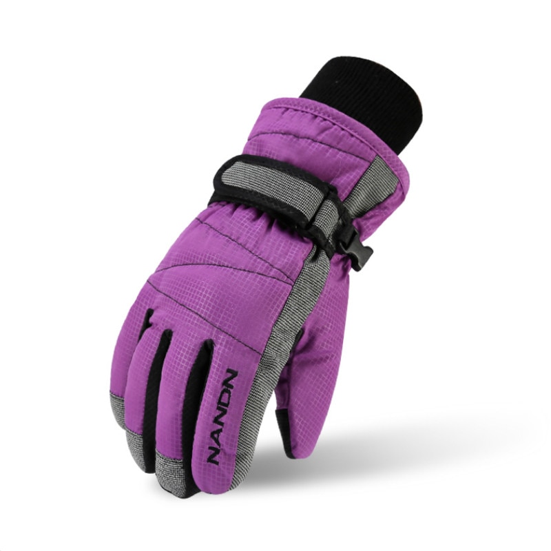 NANDN Winter Outdoor Sports Ski Snowboard Snow Glove Adult Children Skiing Gloves Windproof Waterproof Riding Warm Cotton Gloves