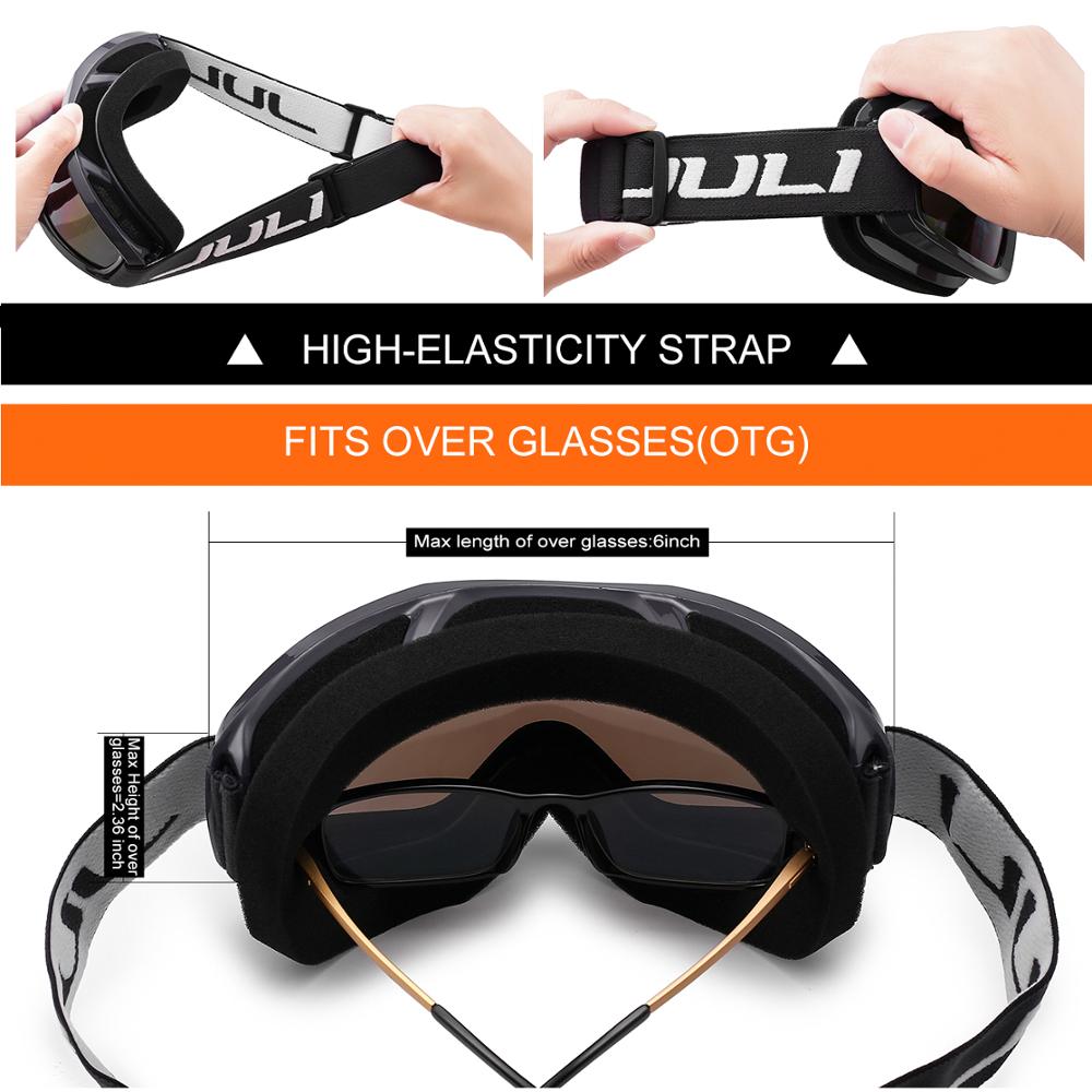 Ski Goggles,Winter Snow Sports with Anti-fog Double Lens ski mask glasses skiing men women snow goggles