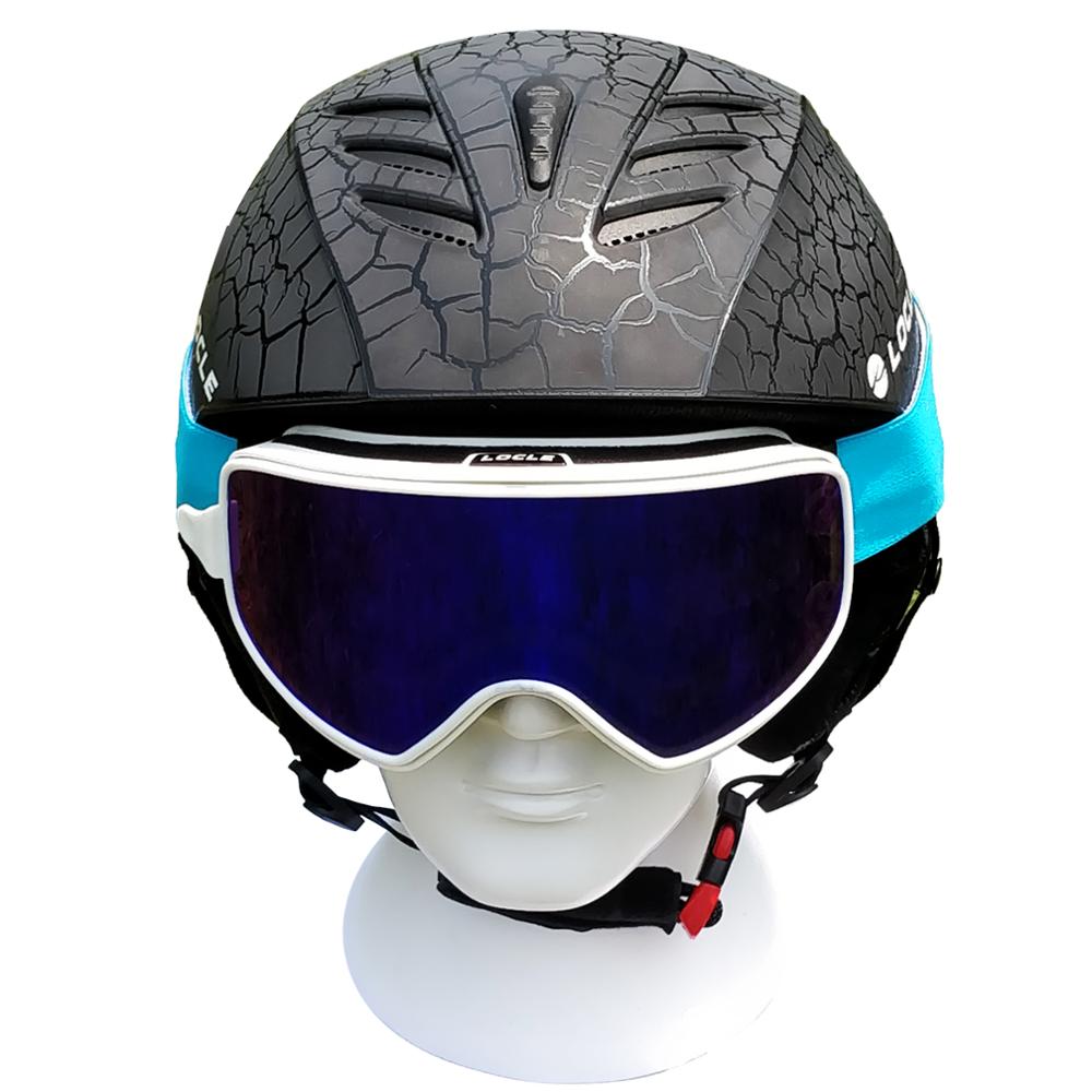 LOCLE Outdoor Sports Men Women Skiing Helmet 6 Colors Ski Helmet CE Certification Snow Ski Snowboard Skateboard Helmet 55-61cm