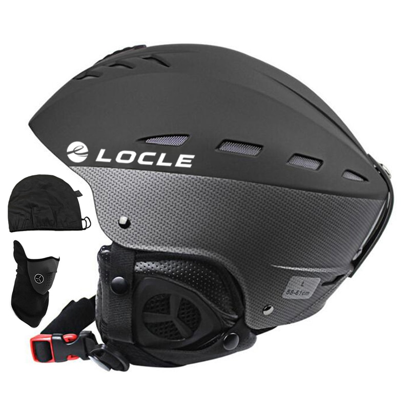 LOCLE Professional Skiing Helmet ABS+EPS CE Certification Ski Helmet Snow Skating Snowboard Skateboard Helmet Size 55-61cm