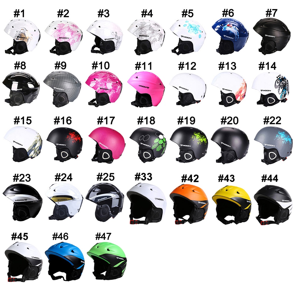 MOON New Ski Helmet Breathable Ultralight Skiing Helmet 28 Colors CE Certification Snowboard/Skateboard Helmet