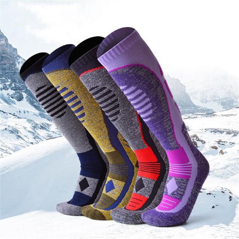 YUEDGE Breathable Thick Cushion Knee High Winter Sports Snowboarding  Skiing Socks Winter Warm Thermal Socks