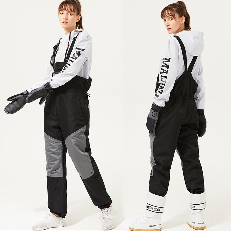 Winter Sports Women Skiing Pants Outdoor Female Snow Overalls Waterproof Woman Snowboard Jumpsuits Trousers Clothes Snowsuit