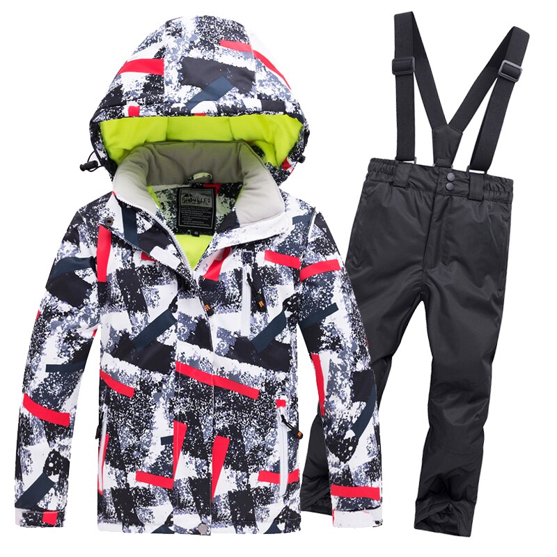 2019 Hot Sale Brand Boys/Girls Ski Suit Waterproof Pants+Jacket Set Winter Sports Thickened Clothes Children's Ski Suits -30