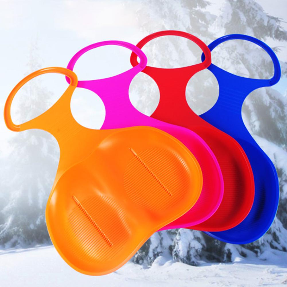 Outdoor Winter Sports Snow Skiing Pad Sled Sledge Skiing Board Outdoor Thicken Plastic Sand Grass Sleigh Slider Snow Luge