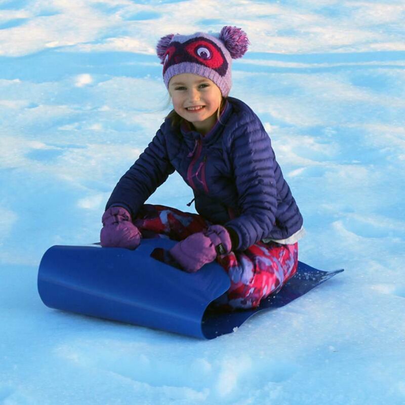 Flying Carpet Skiing Pad Sled Foldable Snowboard Flexible Roll Up Snow Sleds Skiing Board Children Adult Sledge Snow Accessory