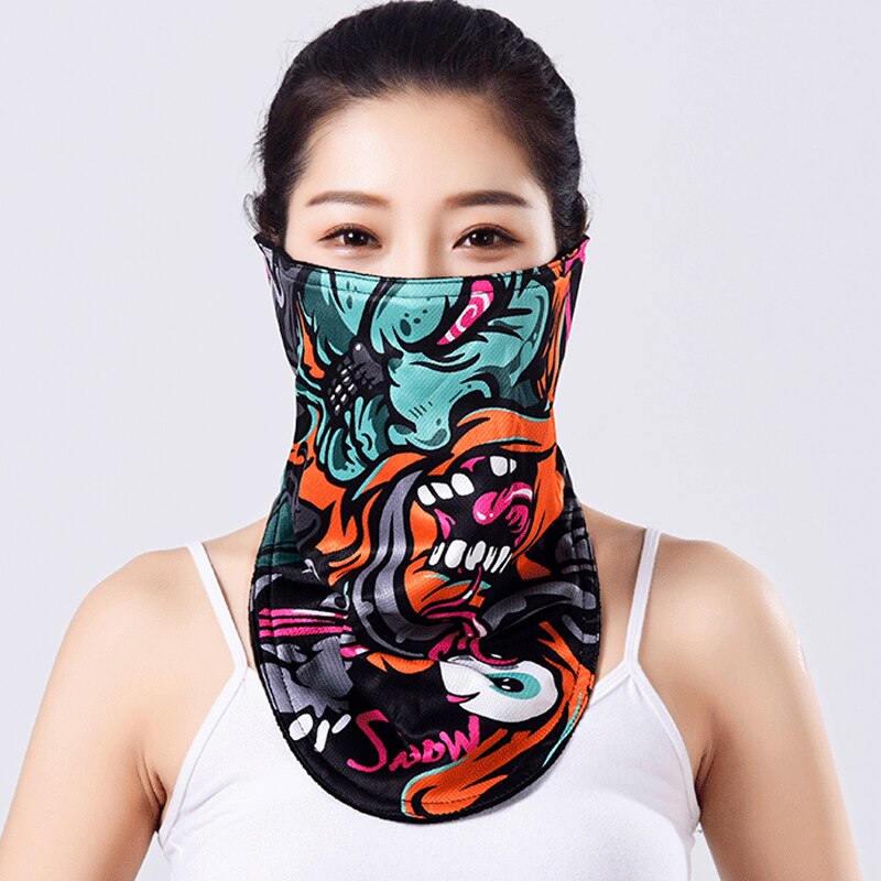 Windproof Keep Warm Ski Mask Bib Winter Cold-proof Motorcycle Cycling Mask Thicken Fleece Thermal Breathable Outdoor Sports Bib